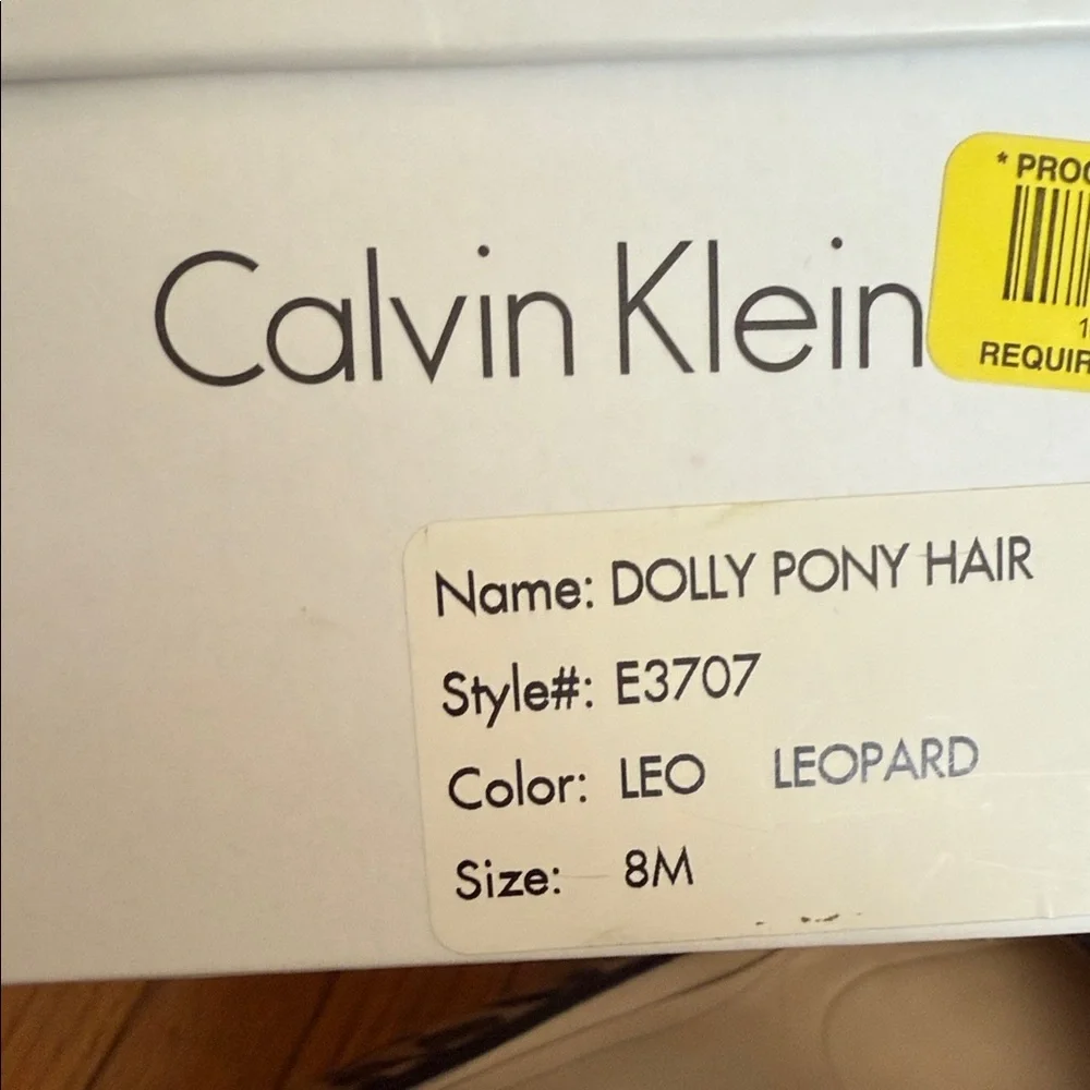 Calvin Klein Dolly Pony Hair Animal Print Women's Heels 8 - Picture 9 of 9